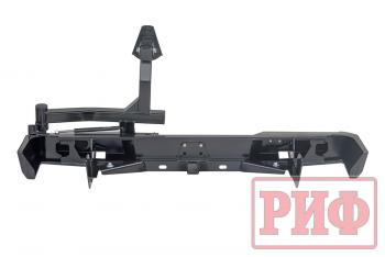 100 649 р. Бампер РИФ силовой задний Toyota Land Cruiser 78 2007+ с квадратом под фаркоп, калиткой и фонарями РИФ rif078-21125  с доставкой в г. Горно‑Алтайск. Увеличить фотографию 9