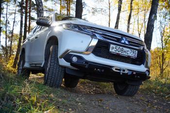 39 519 р. Бампер РИФ силовой передний Mitsubishi Pajero Sport 2015-2020 дизель под площадку для лебёдки RIFPS3-33003 РИФ rifps3-10070  с доставкой в г. Горно‑Алтайск. Увеличить фотографию 16