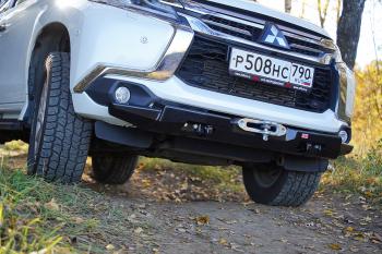 39 519 р. Бампер РИФ силовой передний Mitsubishi Pajero Sport 2015-2020 дизель под площадку для лебёдки RIFPS3-33003 РИФ rifps3-10070  с доставкой в г. Горно‑Алтайск. Увеличить фотографию 15