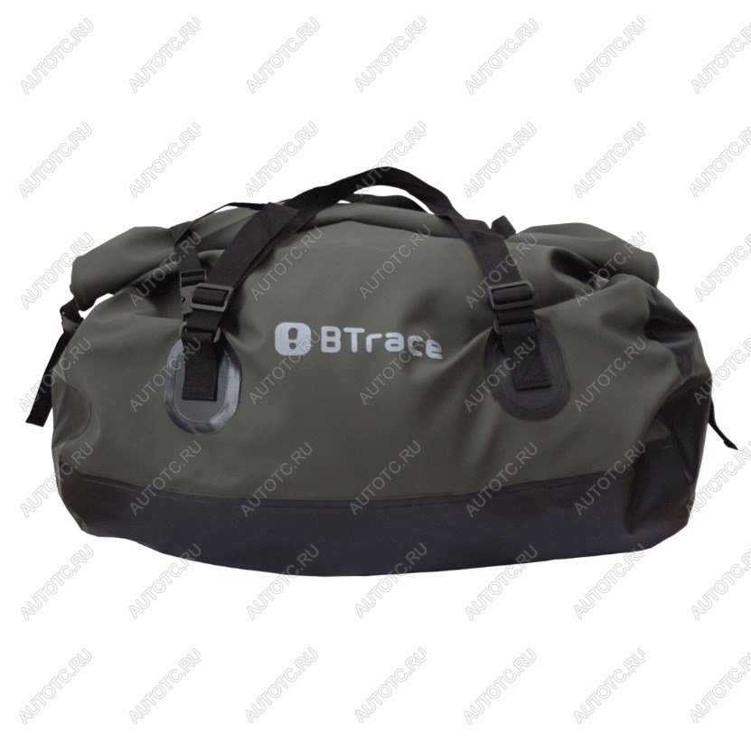 5 179 р. Гермосумка BTrace усиленная ПВХ трикотаж 80л (Оливковыйчерный) BTrace a0333  с доставкой в г. Горно‑Алтайск