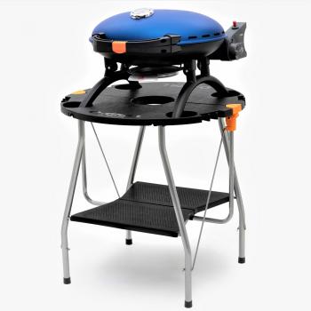 40 899 р. Гриль газовый O-GRILL 500MT синий, с термометром (в комплекте адаптер тип А) O-GRILL 500mt-blue  с доставкой в г. Горно‑Алтайск. Увеличить фотографию 8