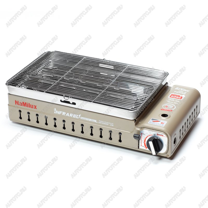 8 259 р. Гриль газовый портативный NaMilux NA-G4205PS (GM2120PS2W) (с переходником) NaMilux na-g4205ps-(gm2120ps-2w)  с доставкой в г. Горно‑Алтайск