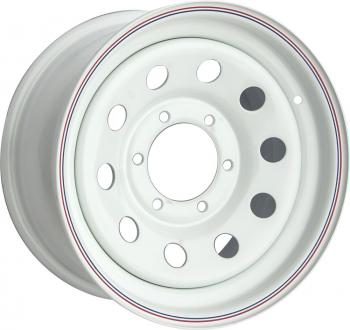 6 629 р. Диск усиленный стальной белый 6x139,7 8xR16 d110 ET+30 OFF-ROAD Wheels 1680-63910wh-30  с доставкой в г. Горно‑Алтайск. Увеличить фотографию 1