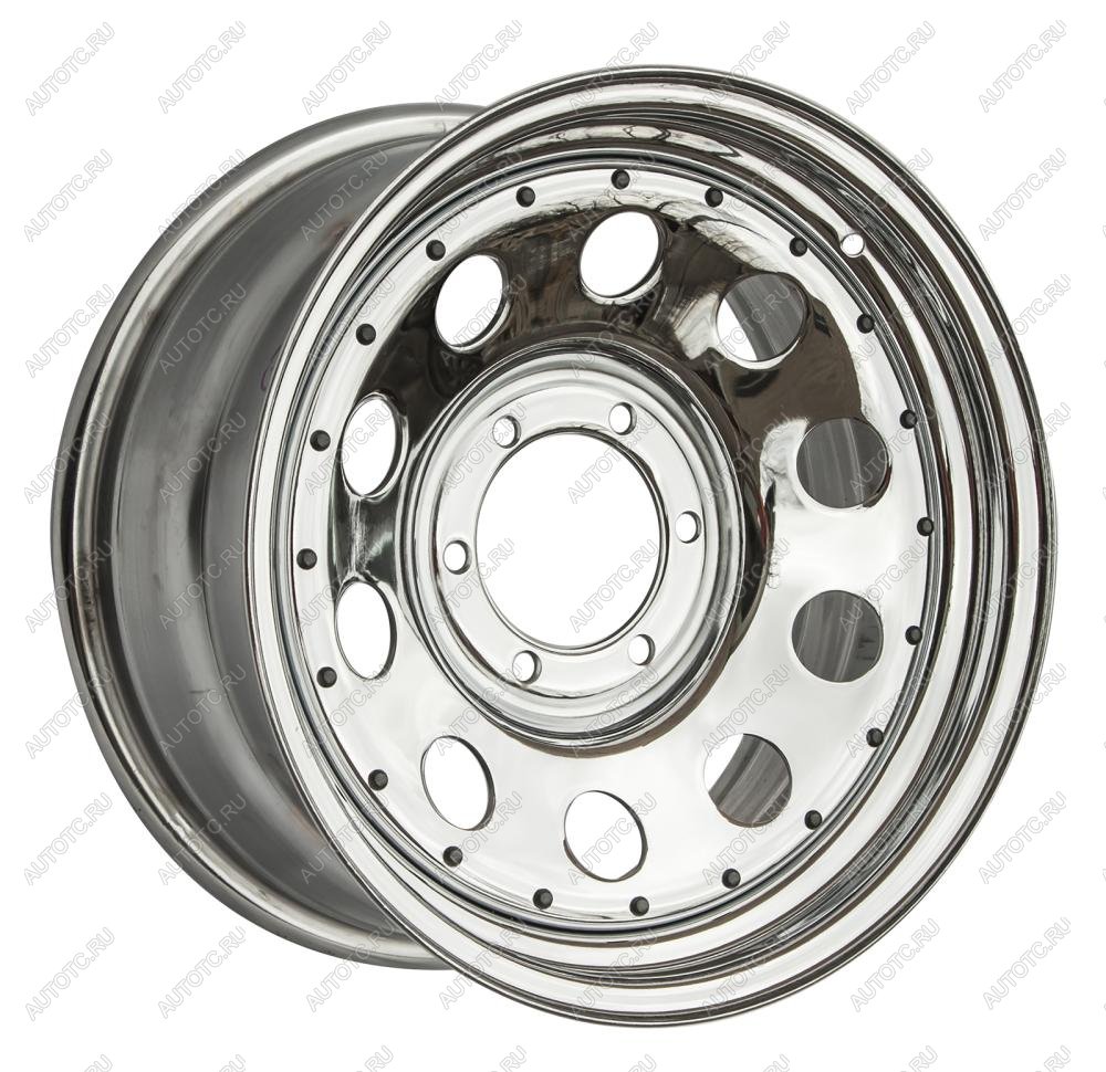 7 879 р. Диск усиленный стальной хромированный 6x139,7 8xR16 d110 ET+30 OFF-ROAD Wheels 1680-63910ch-30  с доставкой в г. Горно‑Алтайск
