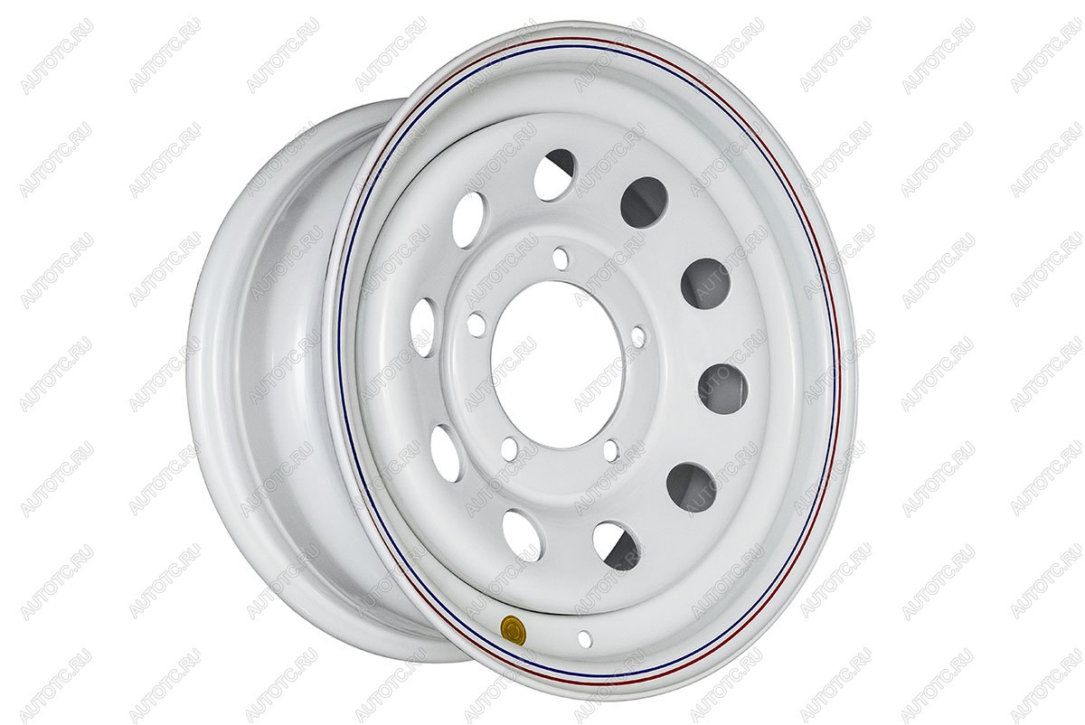 5 699 р. Диск усиленный УАЗ стальной белый 5x139,7 7xR15 d110 ET+25 OFF-ROAD Wheels 1570-53910wh-25  с доставкой в г. Горно‑Алтайск