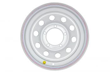 5 699 р. Диск усиленный УАЗ стальной белый 5x139,7 7xR15 d110 ET+25 OFF-ROAD Wheels 1570-53910wh-25  с доставкой в г. Горно‑Алтайск. Увеличить фотографию 2