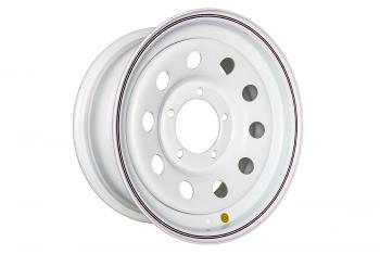 6 279 р. Диск усиленный УАЗ стальной белый 5x139,7 7xR16 d110 ET+15 OFF-ROAD Wheels 1670-53910wh-15  с доставкой в г. Горно‑Алтайск. Увеличить фотографию 1