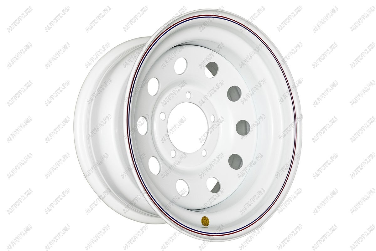6 599 р. Диск усиленный УАЗ стальной белый 5x139,7 8xR16 d110 ET-19 OFF-ROAD Wheels 1680-53910wh-19  с доставкой в г. Горно‑Алтайск