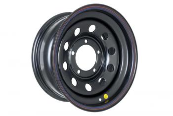 5 699 р. Диск усиленный УАЗ стальной черный 5x139,7 7xR15 d110 ET+25 OFF-ROAD Wheels 1570-53910bl-25  с доставкой в г. Горно‑Алтайск. Увеличить фотографию 1