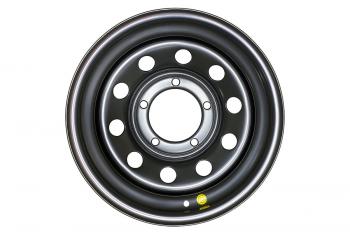 5 699 р. Диск усиленный УАЗ стальной черный 5x139,7 7xR15 d110 ET+25 OFF-ROAD Wheels 1570-53910bl-25  с доставкой в г. Горно‑Алтайск. Увеличить фотографию 2