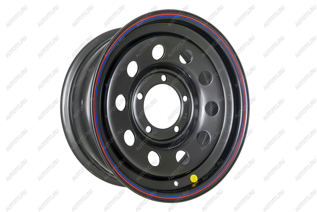 6 759 р. Диск усиленный УАЗ стальной черный 5x139,7 7xR16 d110 ET+15 OFF-ROAD Wheels 1670-53910bl-15  с доставкой в г. Горно‑Алтайск