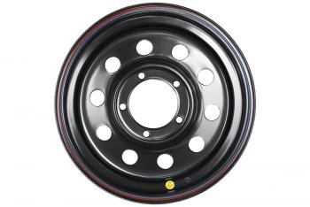 6 279 р. Диск усиленный УАЗ стальной черный 5x139,7 7xR16 d110 ET+30 OFF-ROAD Wheels 1670-53910bl-30  с доставкой в г. Горно‑Алтайск. Увеличить фотографию 2
