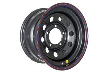 Диск усиленный УАЗ стальной черный 5x139,7 8xR15 d110 ET-24 OFF-ROAD Wheels 1580-53910bl-24