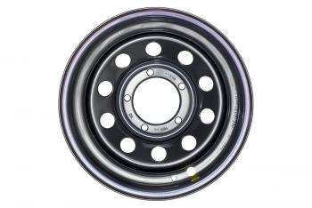 6 369 р. Диск усиленный УАЗ стальной черный 5x139,7 8xR15 d110 ET-24 OFF-ROAD Wheels 1580-53910bl-24  с доставкой в г. Горно‑Алтайск. Увеличить фотографию 2