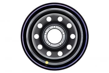 6 649 р. Диск усиленный УАЗ стальной черный 5x139,7 8xR16 d110 ET+15 OFF-ROAD Wheels 1680-53910bl-15  с доставкой в г. Горно‑Алтайск. Увеличить фотографию 2