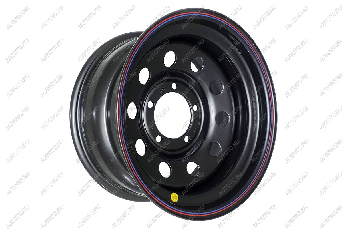 6 649 р. Диск усиленный УАЗ стальной черный 5x139,7 8xR16 d110 ET+15 OFF-ROAD Wheels 1680-53910bl-15  с доставкой в г. Горно‑Алтайск
