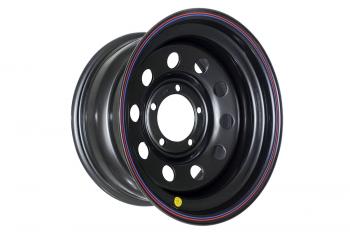 Диск усиленный УАЗ стальной черный 5x139,7 8xR16 d110 ET-3 OFF-ROAD Wheels 1680-53910bl-3