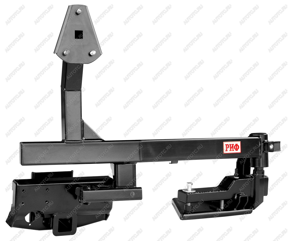 93 329 р. Калитка РИФ с фаркопом в штатный задний бампер Toyota Land Cruiser 200 2008-2015 под штатное колесо, с подсветкой номера РИФ rif200-80001  с доставкой в г. Горно‑Алтайск