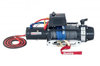 117 399 р. Лебёдка автомобильная электрическая 12V Runva 12500 lbs 5670 кг (влагозащищенная) синтетический трос RUNVA ewb12500ssr  с доставкой в г. Горно‑Алтайск. Увеличить фотографию 6