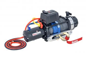 117 399 р. Лебёдка автомобильная электрическая 12V Runva 12500 lbs 5670 кг (влагозащищенная) синтетический трос RUNVA ewb12500ssr  с доставкой в г. Горно‑Алтайск. Увеличить фотографию 1