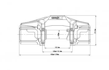 52 679 р. Лебёдка автомобильная электрическая 12V Runva 6000 lbs 2722 кг (синтетический трос) RUNVA ewv6000fsr  с доставкой в г. Горно‑Алтайск. Увеличить фотографию 9