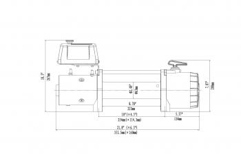 69 999 р. Лебёдка автомобильная электрическая 12V Runva 9500 lbs 4350 кг (синтетический трос) RUNVA ewv9500ssr  с доставкой в г. Горно‑Алтайск. Увеличить фотографию 5