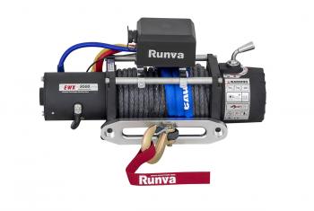 83 439 р. Лебёдка автомобильная электрическая 12V Runva 9500 lbs 4350 кг (синтетический трос) RUNVA ewx9500ssr  с доставкой в г. Горно‑Алтайск. Увеличить фотографию 3
