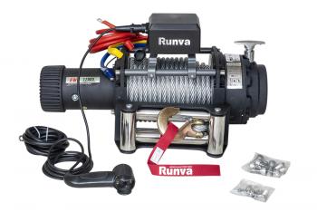 81 149 р. Лебёдка электрическая (индустр.) 24V Runva 17500 lbs 7960 кг RUNVA ewn17500s24v  с доставкой в г. Горно‑Алтайск. Увеличить фотографию 3