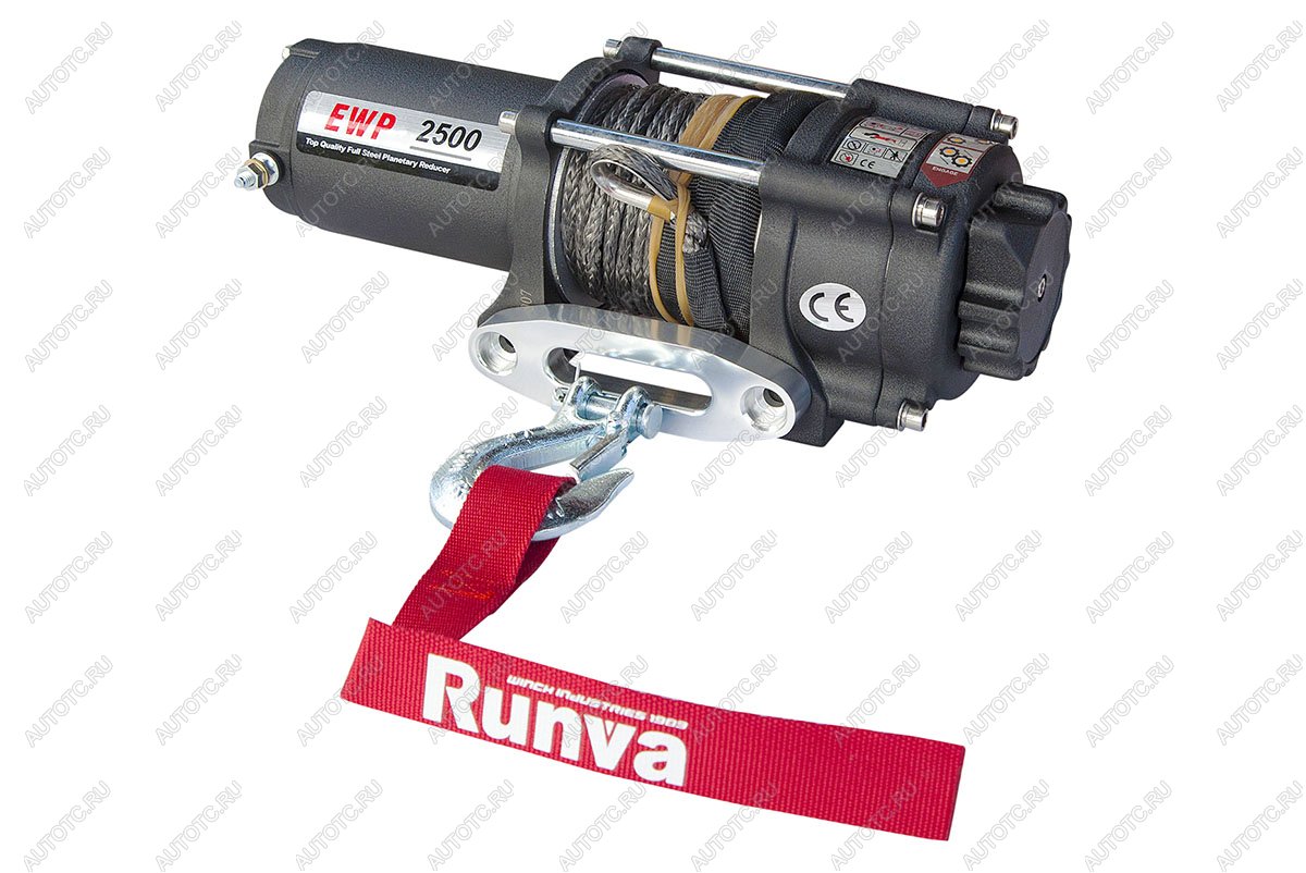 18 359 р. Лебёдка электрическая 12V Runva 2500 lbs 1140 кг (синтетический трос) RUNVA ewp2500asr  с доставкой в г. Горно‑Алтайск