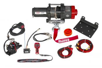 30 599 р. Лебёдка электрическая 12V Runva 3500A lbs 1588 кг (синтетический трос) RUNVA ewt3500asr  с доставкой в г. Горно‑Алтайск. Увеличить фотографию 12