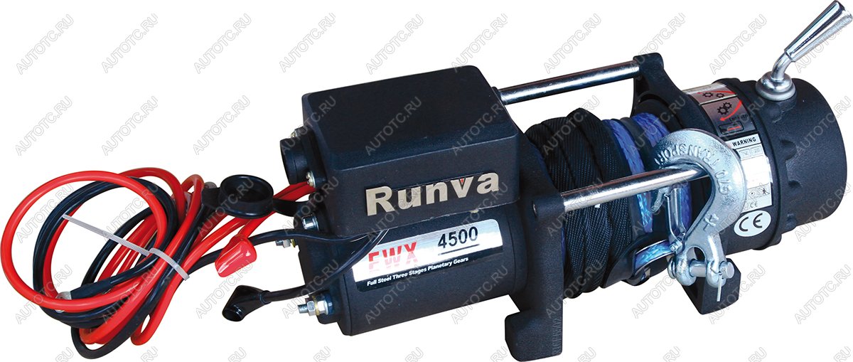 40 379 р. Лебёдка электрическая 12V Runva 4500 lbs 2040 кг (синтетический трос) RUNVA ewx4500usr  с доставкой в г. Горно‑Алтайск