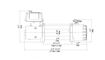 53 789 р. Лебёдка электрическая 12V Runva 9500 lbs 4350 кг (стальной трос) RUNVA ewv9500s  с доставкой в г. Горно‑Алтайск. Увеличить фотографию 2