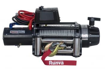80 239 р. Лебёдка электрическая 24V Runva 12500 lbs 5670 кг (влагозащищенная) RUNVA ewb12500s24v  с доставкой в г. Горно‑Алтайск. Увеличить фотографию 1