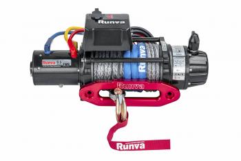65 189 р. Лебёдка электрическая 24V Runva 9500 lbs 4350 кг влагозащищенная, синтетический трос RUNVA ewb9500ssr24v  с доставкой в г. Горно‑Алтайск. Увеличить фотографию 2