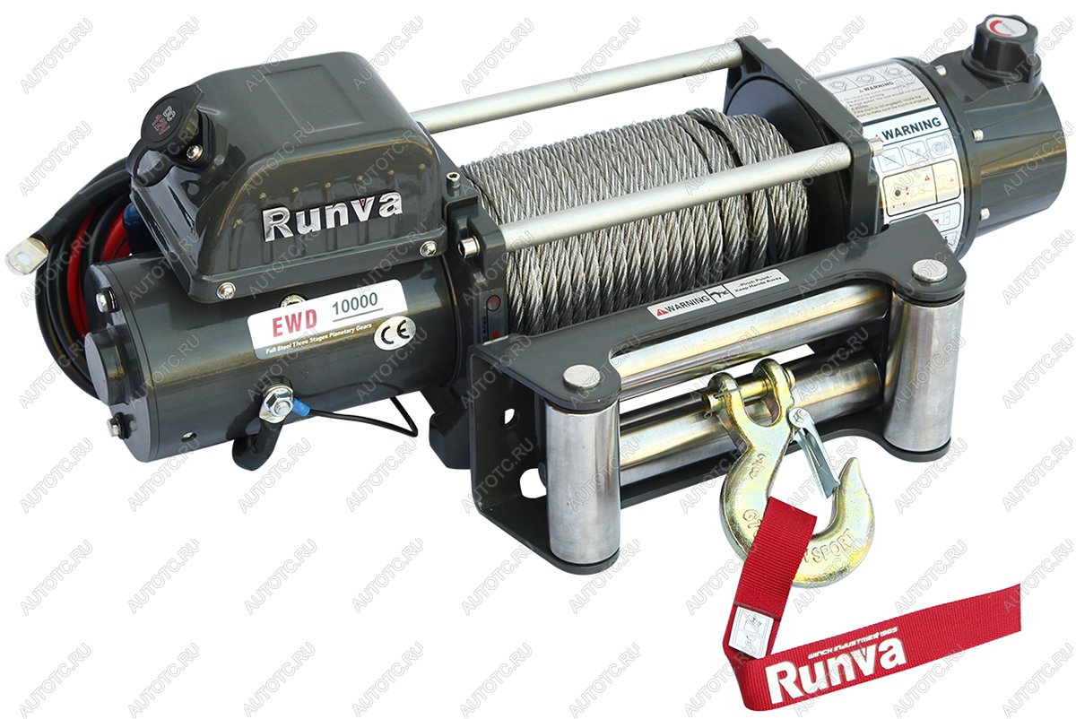 54 939 р. Лебёдка электрическая двухскоростная 12V Runva 10000 lbs 4500 кг RUNVA ewd10000u  с доставкой в г. Горно‑Алтайск