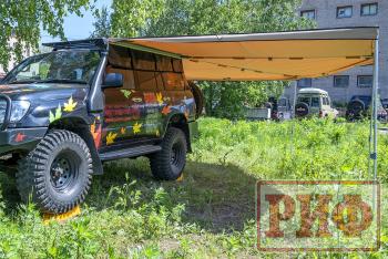 38 089 р. Маркиза автомобильная РИФ комбинированная (прямоугольная с веерной частью) 2.5х3.0 м (левая) РИФ rifavf073030601  с доставкой в г. Горно‑Алтайск. Увеличить фотографию 6