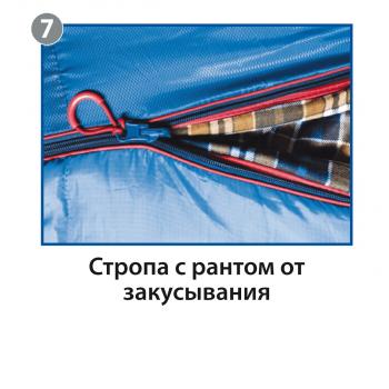 3 999 р. Мешок спальный BTrace Broad (Правый,СерыйСиний), (ТК: 0C) BTrace s0568  с доставкой в г. Горно‑Алтайск. Увеличить фотографию 11