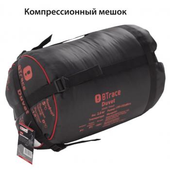 5 349 р. Мешок спальный BTrace Mega (Левый,СерыйСиний), (ТК: -5C) BTrace s0565  с доставкой в г. Горно‑Алтайск. Увеличить фотографию 6