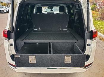 34 999 р. Органайзер в багажник "Премиум" для Toyota Land Cruiser 300 (5-ти местн. комплектации) РФ тлк300прем5  с доставкой в г. Горно‑Алтайск. Увеличить фотографию 7