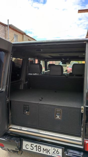 22 999 р. Органайзер в багажник для Mercedes-Benz G-Class (2 выдвижных ящика) Автопол 063-002  с доставкой в г. Горно‑Алтайск. Увеличить фотографию 1