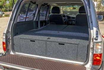 26 999 р. Органайзер в багажник для Toyota Land Cruiser 80 (2 выдвижных ящика+спальник) РФ 080-003  с доставкой в г. Горно‑Алтайск. Увеличить фотографию 4