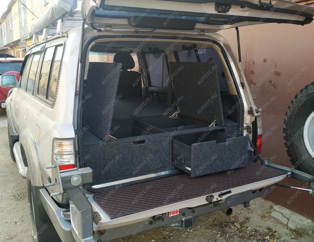 26 999 р. Органайзер в багажник для Toyota Land Cruiser 80 (2 выдвижных ящика+спальник) РФ 080-003  с доставкой в г. Горно‑Алтайск