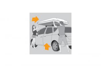 596 529 р. Палатка на крышу автомобиля AUTOHOME MAGGIOLINA CARBON FIBER SMALL, тент серый, лестница 215 мм AUTOHOME Zifer Italia S.r.l mcf-01  с доставкой в г. Горно‑Алтайск. Увеличить фотографию 27