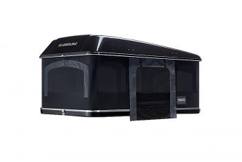 397 199 р. Палатка на крышу автомобиля AUTOHOME MAGGIOLINA GRAND TOUR SMALL 360 BLACK STORM, чёрный тент, лестница 215 мм AUTOHOME Zifer Italia S.r.l m360bs-15  с доставкой в г. Горно‑Алтайск. Увеличить фотографию 4