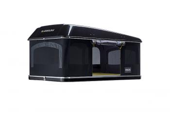 397 199 р. Палатка на крышу автомобиля AUTOHOME MAGGIOLINA GRAND TOUR SMALL 360 BLACK STORM, чёрный тент, лестница 215 мм AUTOHOME Zifer Italia S.r.l m360bs-15  с доставкой в г. Горно‑Алтайск. Увеличить фотографию 1