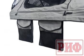 81 699 р. Палатка на крышу автомобиля РИФ Soft RT01-120, тент серый, 400 г, 120х240х115 РИФ rifrt0112080001  с доставкой в г. Горно‑Алтайск. Увеличить фотографию 6