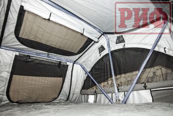 122 619 р. Палатка на крышу автомобиля РИФ Soft RT01-160, тент серый, 400 гр., 160х240х115 см, РИФ rifrt0116080001  с доставкой в г. Горно‑Алтайск. Увеличить фотографию 17
