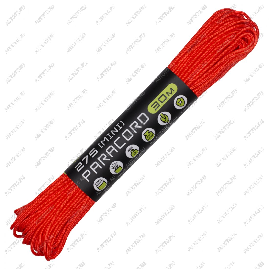 619 р. Паракорд 275 (мини) CORD nylon 30м (neon orange) CORD 275.n30.n.or  с доставкой в г. Горно‑Алтайск