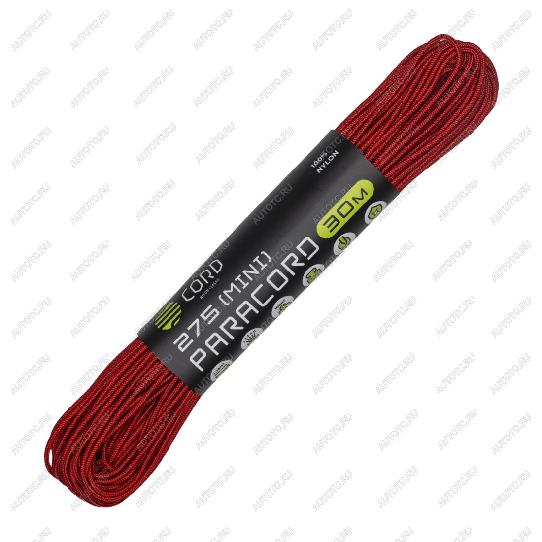 589 р. Паракорд 275 (мини) CORD nylon 30м (red) CORD 275.n30.r  с доставкой в г. Горно‑Алтайск