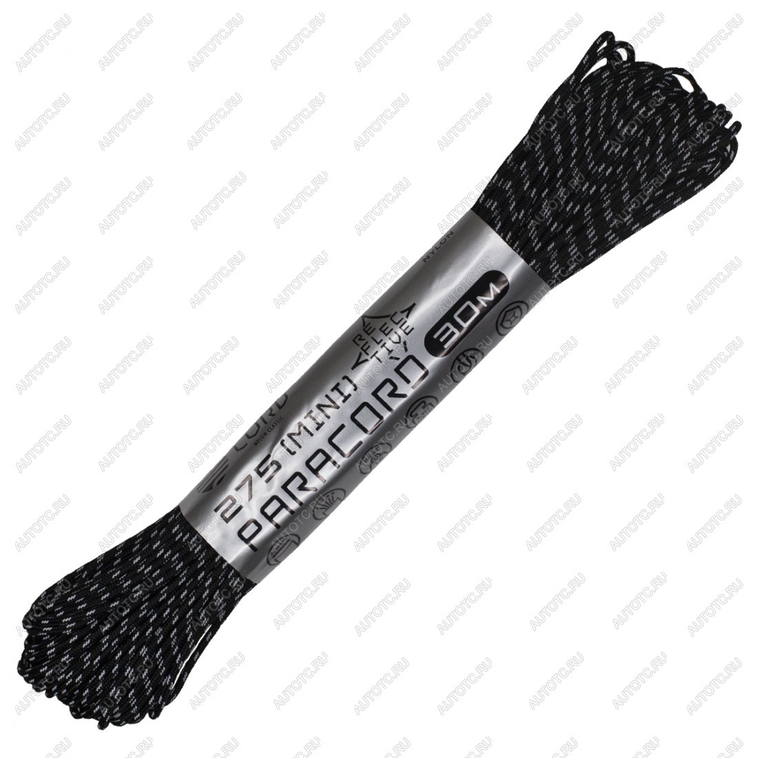 789 р. Паракорд 275 (мини) CORD nylon 30м световозвращающий (black) CORD 275.n30.lm.b  с доставкой в г. Горно‑Алтайск